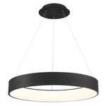 Corso Pendant - Black / Frosted