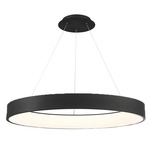 Corso Pendant - Black / Frosted