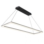 Frame Rectangle Pendant - Black / White