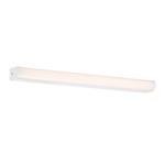 Slim Nightstick Bathroom Vanity Light - White / White