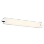 Bliss Color-Select Bathroom Vanity Light - Polished Nickel / White