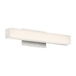 Brink Slim Bathroom Vanity Light - Brushed Aluminum / White