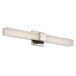 Esprit Bathroom Vanity Light - Brushed Nickel / White