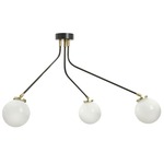 Array Mini Opal Semi Pendant - Bronze / Satin Brass
