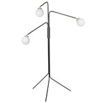 Array Opal Floor Lamp - Bronze / Satin Brass