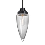 Sulu Mini Pendant - Black / Clear Bubble