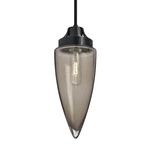 Sulu Mini Pendant - Black / Smoke Bubble