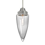 Sulu Mini Pendant - Satin Nickel / Clear Bubble