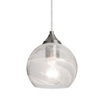 Jilly Mini Pendant - Satin Nickel / Clear Vapor