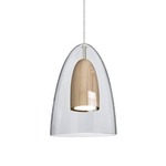 Dano Mini Pendant - Bronze / Clear / Natural Wood