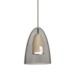 Dano Mini Pendant - Bronze / Smoke / Natural Wood