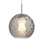 Layla Mini Pendant - Satin Nickel / Smoke