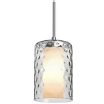 Esa Mini Pendant - Satin Nickel / Clear