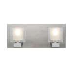 Bolo Bathroom Vanity Light - Satin Nickel / Clear/ Frost
