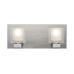 Bolo Bathroom Vanity Light - Satin Nickel / Clear / Frost
