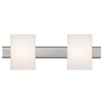 Tito Bathroom Vanity Light - Satin Nickel / Opal Matte