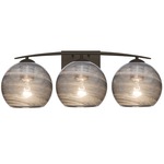 Jilly Bathroom Vanity Light - Bronze / Smoke Vapor