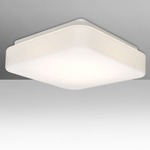 Primo Flush Mount Ceiling Light - White / Opal Matte