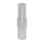 Espada Outdoor Wall Light - Silver / Clear Bubble