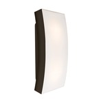 Billow Outdoor Wall Light - Bronze / Opal Matte