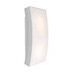 Billow Outdoor Wall Light - Silver / Opal Matte