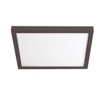 Ultra Slim Square Wall / Ceiling Light - Bronze