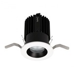 Volta 2IN Round Shallow Downlight Trim - White / Black Reflector