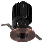 Volta 2IN Round Flanged Adjustable Pinhole Trim - Copper Bronze