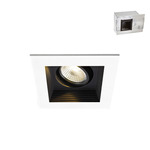 3IN SQ Mini Multiples ADJ New Construction Housing/Trim - White / Black Reflector