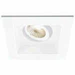 3IN SQ Mini LED Multiples Adjustable Remodel Housing/Trim - White / White Reflector
