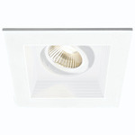 3IN SQ Mini LED Multiples Adjustable Remodel Housing/Trim - White / White Reflector