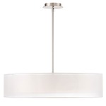 Metropolis Pendant - Brushed Nickel / Clear