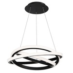 Veloce Chandelier - Black / White