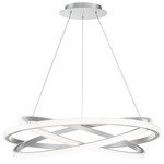 Veloce Chandelier - Titanium / White