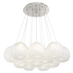 Cosmic Multi Light Pendant - Brushed Nickel / Marble