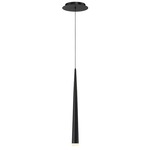 Cascade Pendant - Matte Black / Frosted