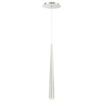 Cascade Pendant - Polished Nickel / Frosted