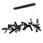 Chaos Linear Chandelier - Black / White