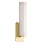 Vogue Wall Sconce - Brushed Brass / Opal