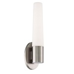 Tusk Wall Sconce - Floor Model - Brushed Nickel / Etched Opal