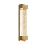 Tower Wall Light - Aged Brass / Crystal
