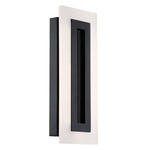 Shadow Outdoor Wall Light - Black / Frosted