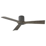 Aviator Flush Mount DC Ceiling Fan - Graphite / Weathered Grey