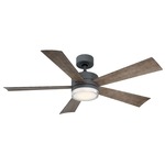 Wynd DC Ceiling Fan with Light - Graphite / Weathered Grey
