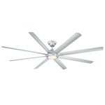 Hydra DC Ceiling Fan with Light - Titanium Silver