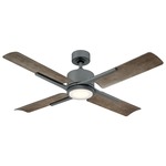 Cervantes DC Ceiling Fan with Light - Graphite / Weathered Grey