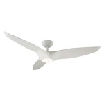 Morpheus III DC Ceiling Fan with Light - Gloss White