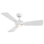 Mykonos DC Ceiling Fan with Light - Matte White