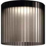 Giass Short Ceiling Light Fixture - Metallic Grey / Smoky Grey