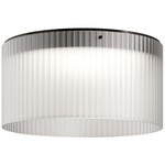 Giass Short Ceiling Light Fixture - Metallic Grey / Sandblasted White